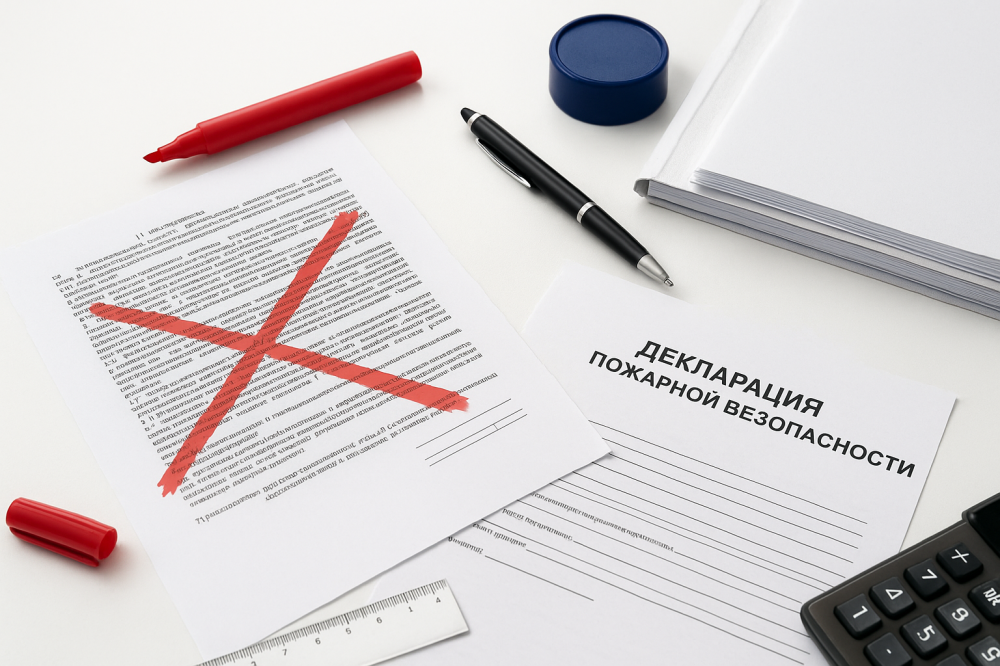 Ошибки в декларации пожарной безопасности