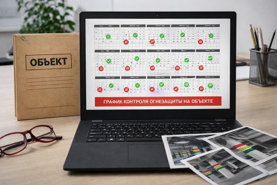 Регламент контроля огнезащиты на объекте