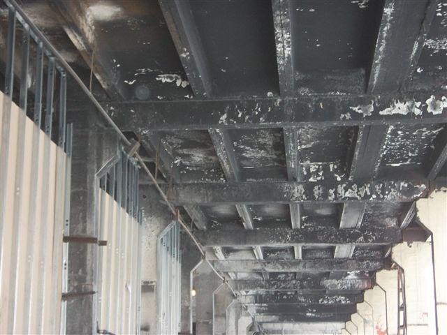 Поведение железобетонных плит при пожарах