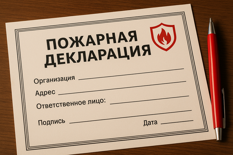 Почему нельзя использовать шаблонную пожарную декларацию