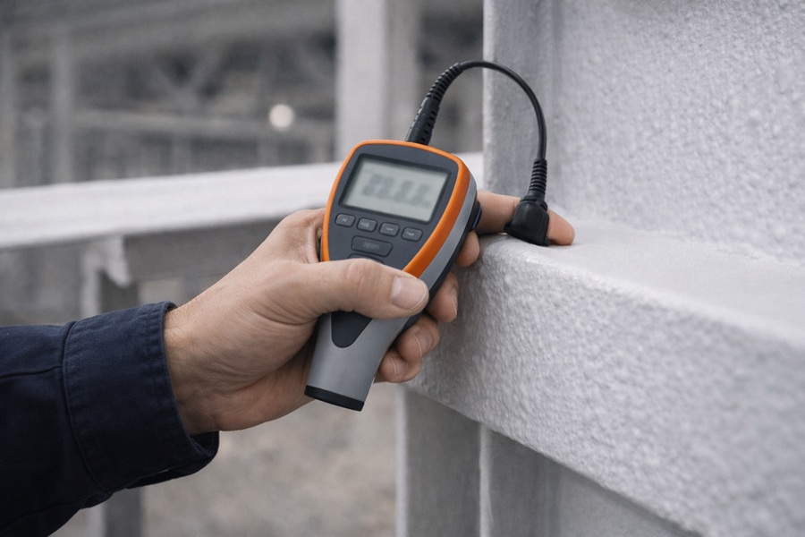 Контроль толщины огнезащитной краски