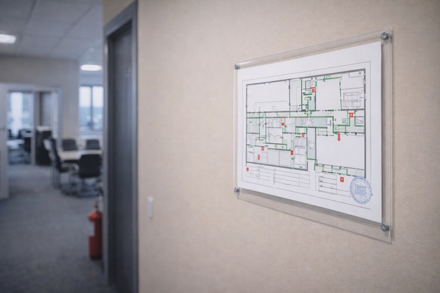 Данные для изготовления плана эвакуации с учётом ГОСТ