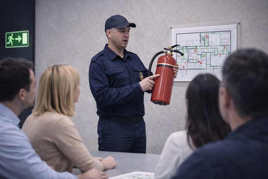 Вводный инструктаж по пожарной безопасности на объекте