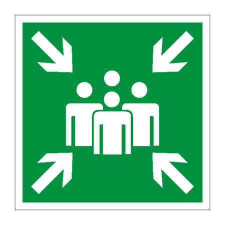 Знак безопасности «Пункт (место) сбора» Е21