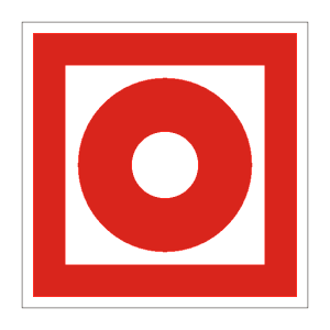 Знак пожарный «Кнопка включения установок пожарной автоматики»