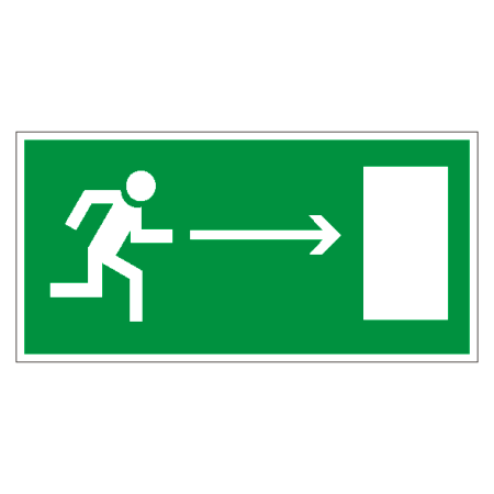 Знак Направление к эвакуационному выходу направо